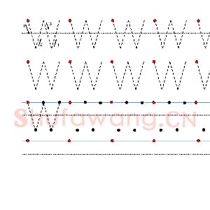 英文字母练习:手写字母专项训练 大写 W.jpg