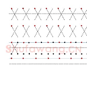 英文字母练习:手写字母专项训练 大写 X.jpg