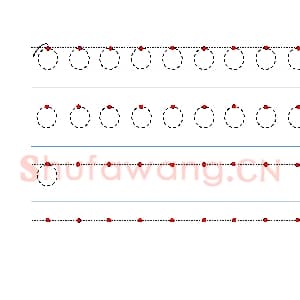 英文字母练习：手写字母专项训练 小写-o.jpg