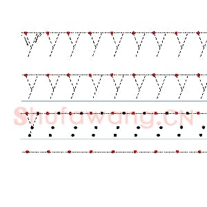 英文字母练习：手写字母专项训练 小写-y.jpg