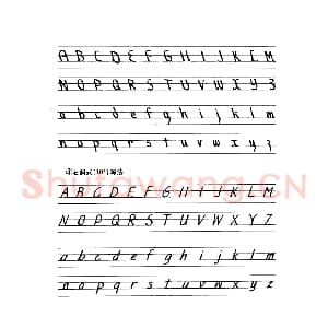 英文字母练习字帖：英文书法手写字帖.jpeg