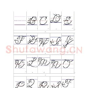 英文字母练习字帖：英文书法手写字帖.jpeg