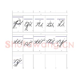 英文字母练习字帖：英文书法手写字帖.jpeg