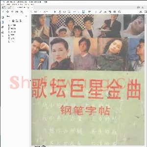 硬笔书法 歌坛巨星金曲钢笔字帖.pdf