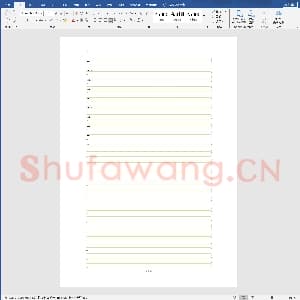 硬笔书法练习格子模板：四线三格 英语本模板1.doc