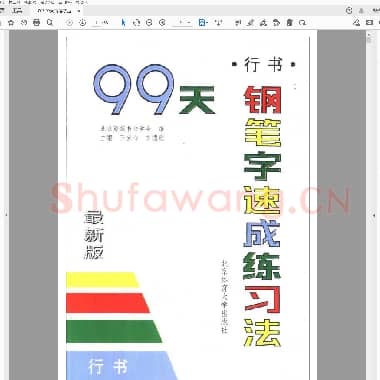 王宝心 99天钢笔字速成练习法 行书.pdf