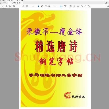 佚名 瘦金体 精选唐诗 米字格空心字.pdf