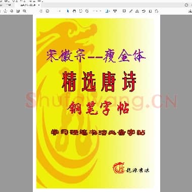 佚名 瘦金体 精选唐诗 米字格描红.pdf