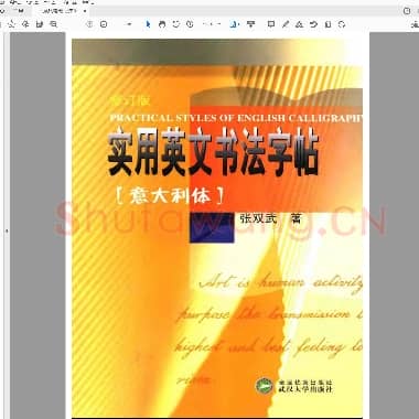 张双武 实用英文书法字帖 意大利体.pdf