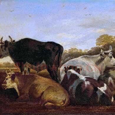 奶牛|Cornelis Saftleven(1607-1681)Cows
