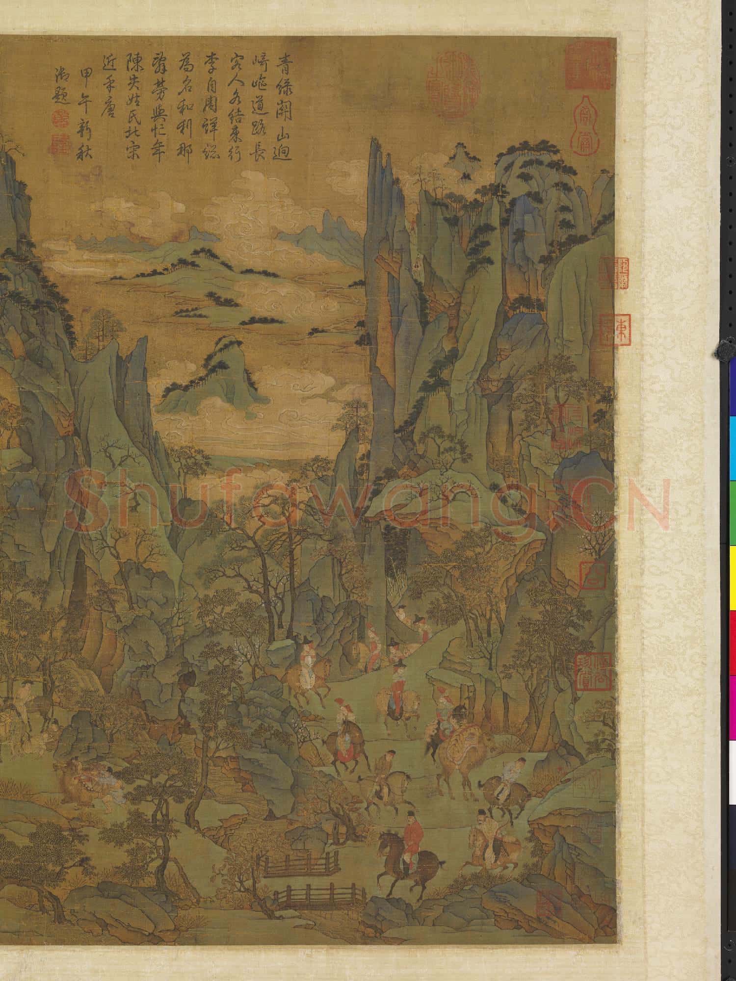 唐人明皇幸蜀圖 軸