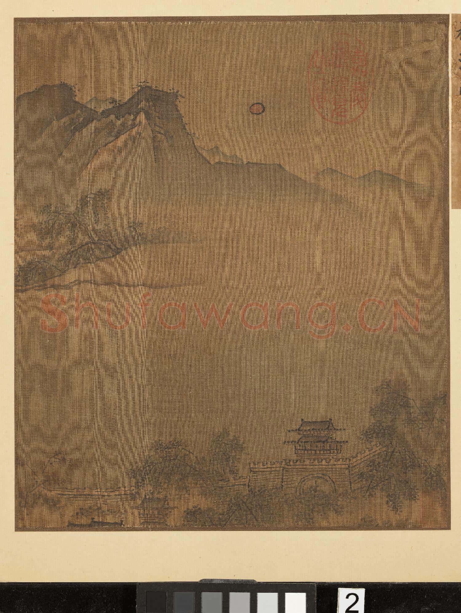 宋葉肖巖西湖十景圖 冊 柳浪聞鶯