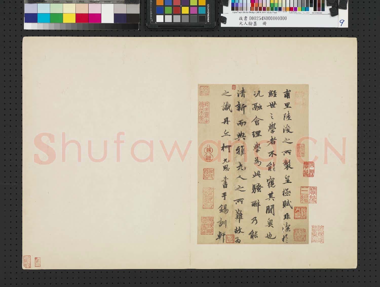 元人翰墨 冊 元柯九思書陸浚之皇極賦