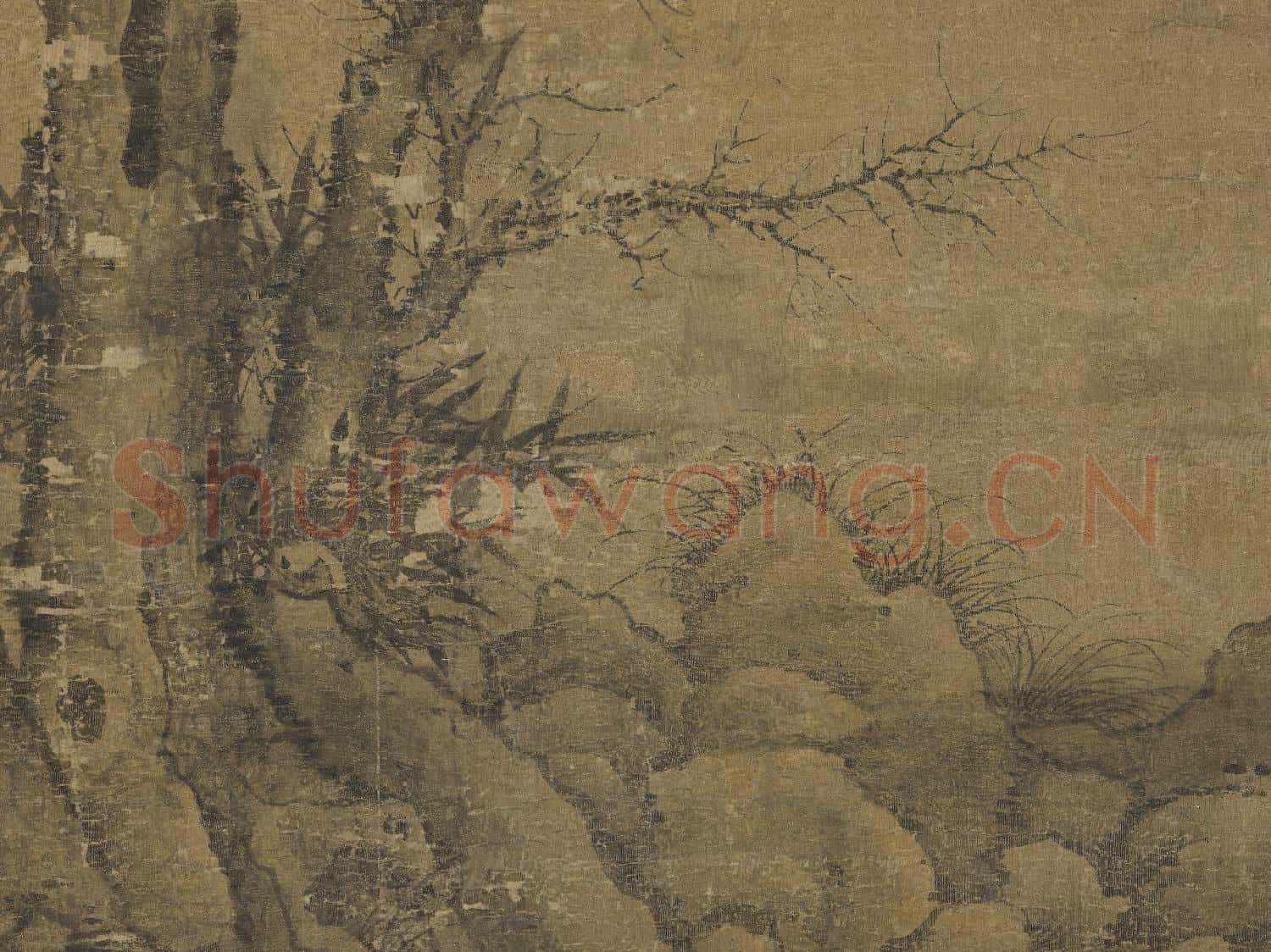 元李衎雙松圖 軸