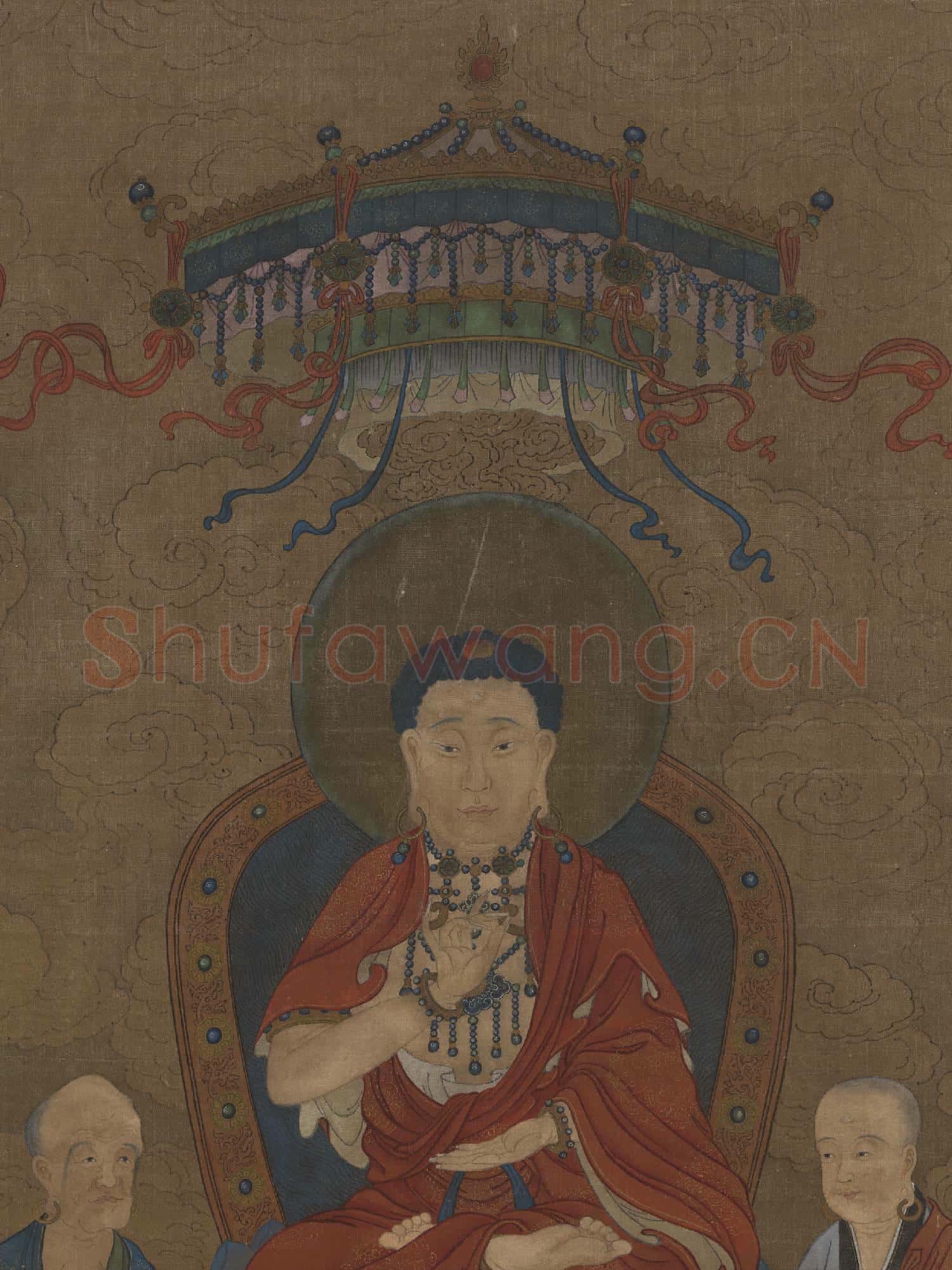元人說經圖 軸