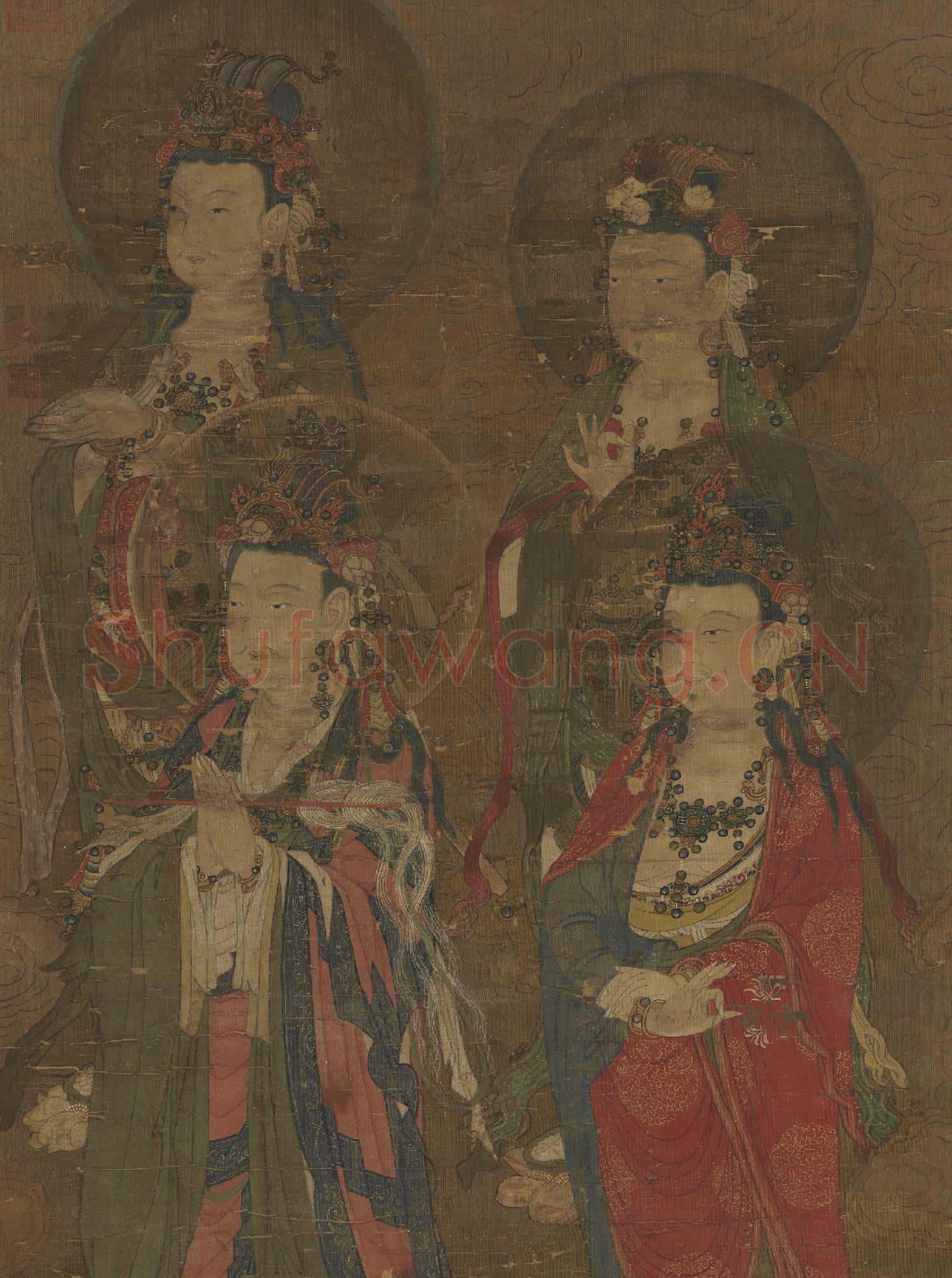 元人說經圖 軸