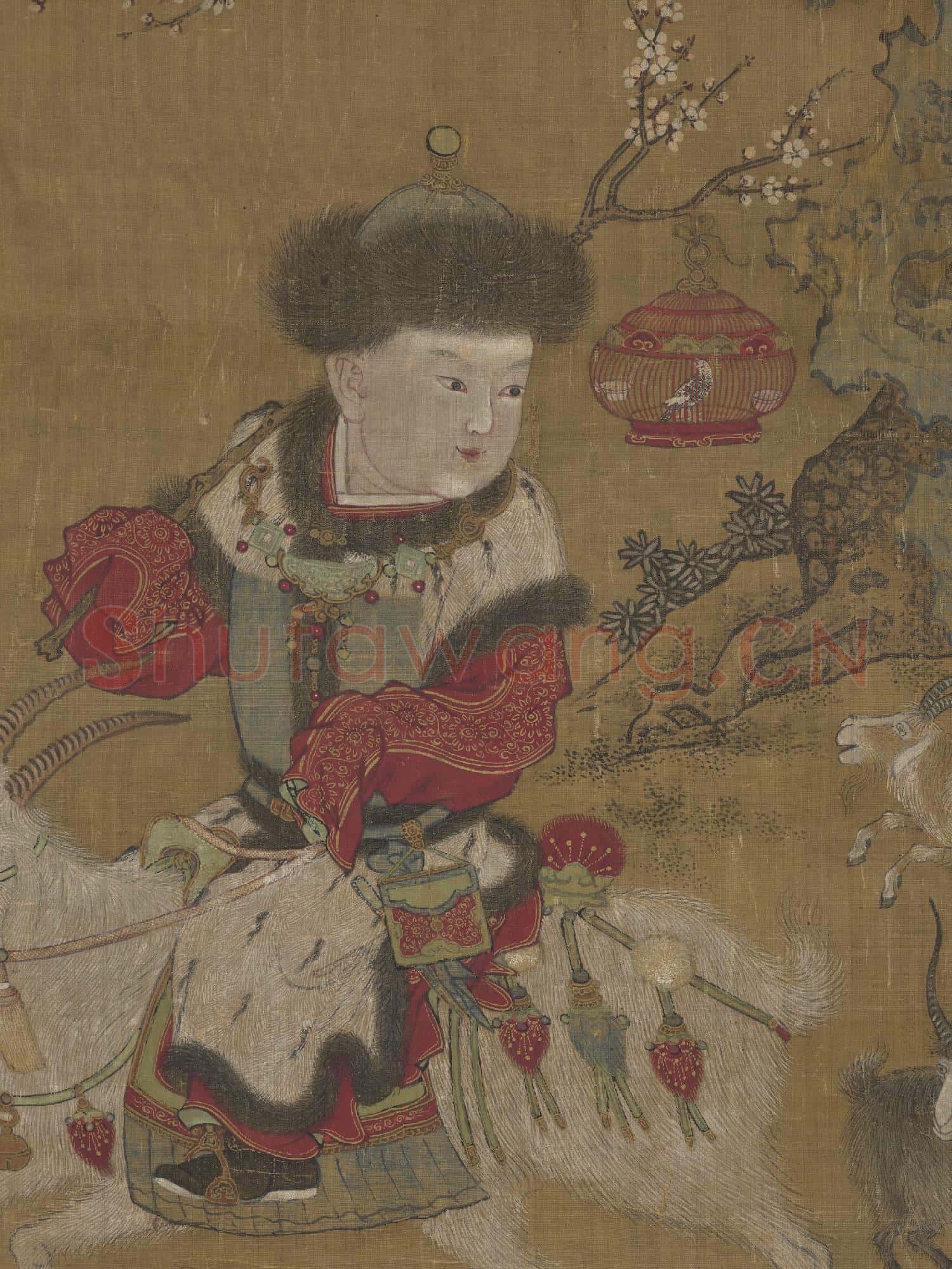 元人戲嬰圖 軸