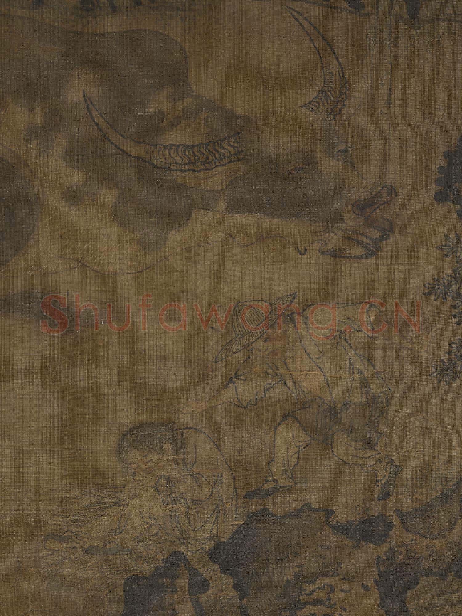 元人牧夢占豐圖 軸