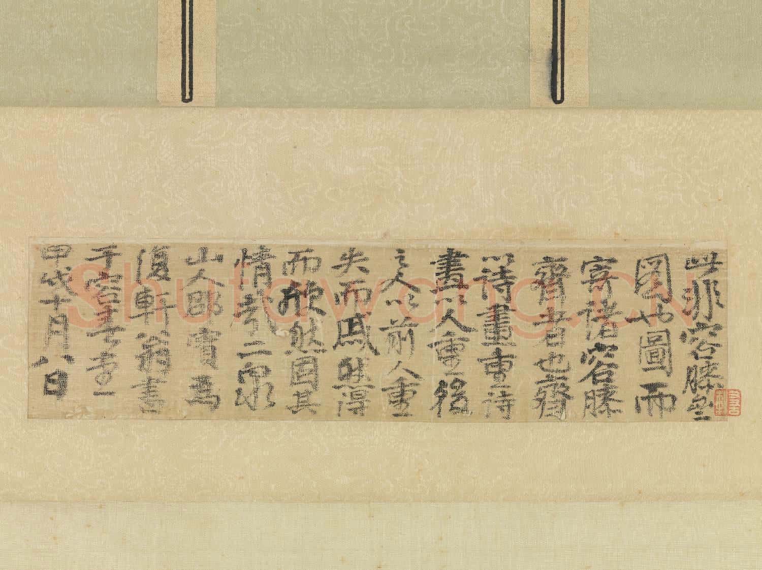 元倪瓚容膝齋圖 軸