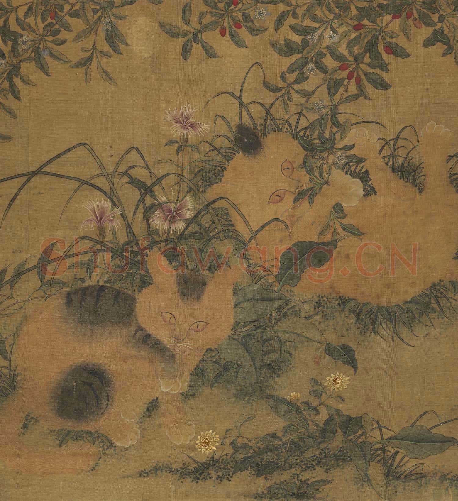 元王淵畫花卉 卷