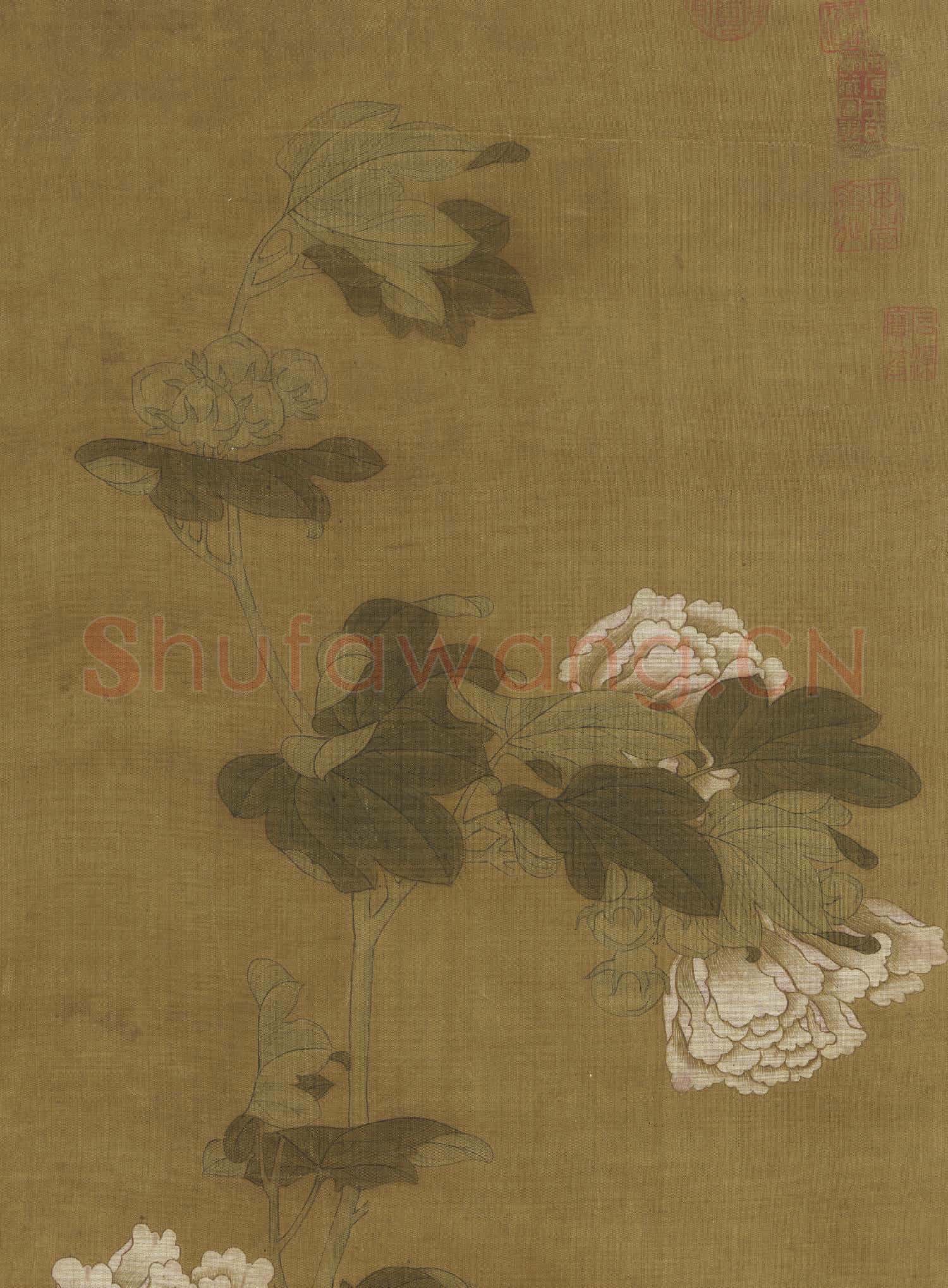 元人芙蓉花鴨 軸