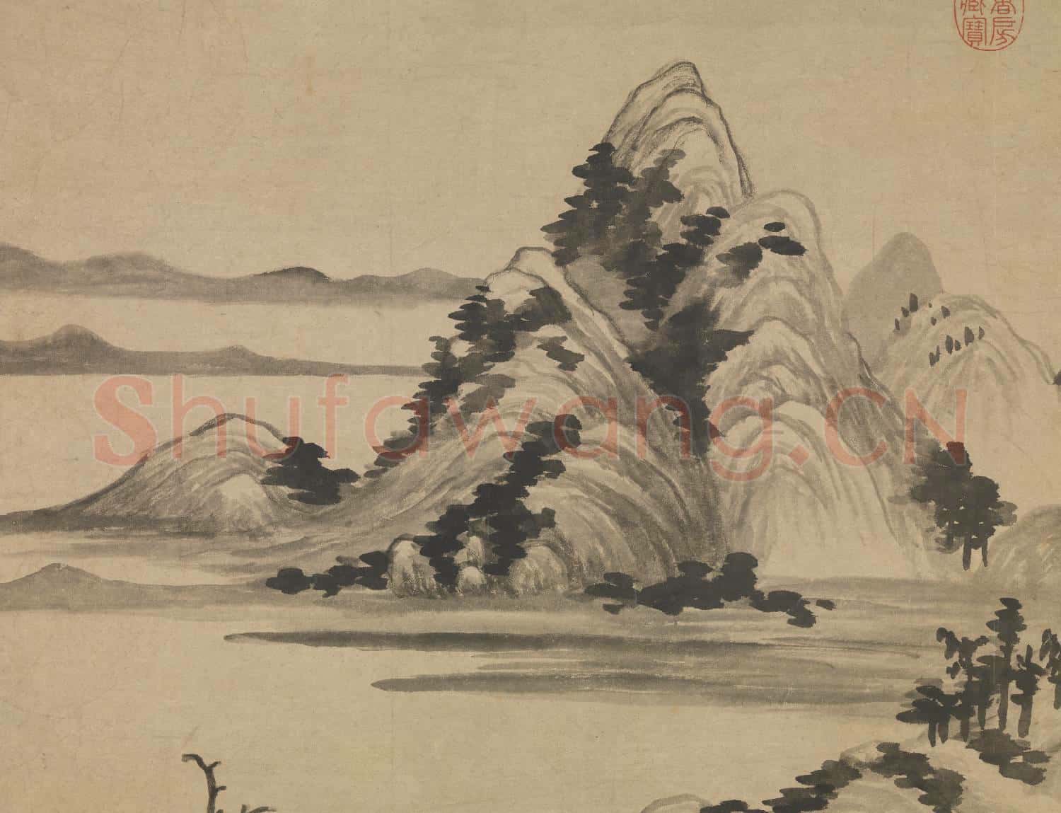 元柯九思夏山欲雨 軸