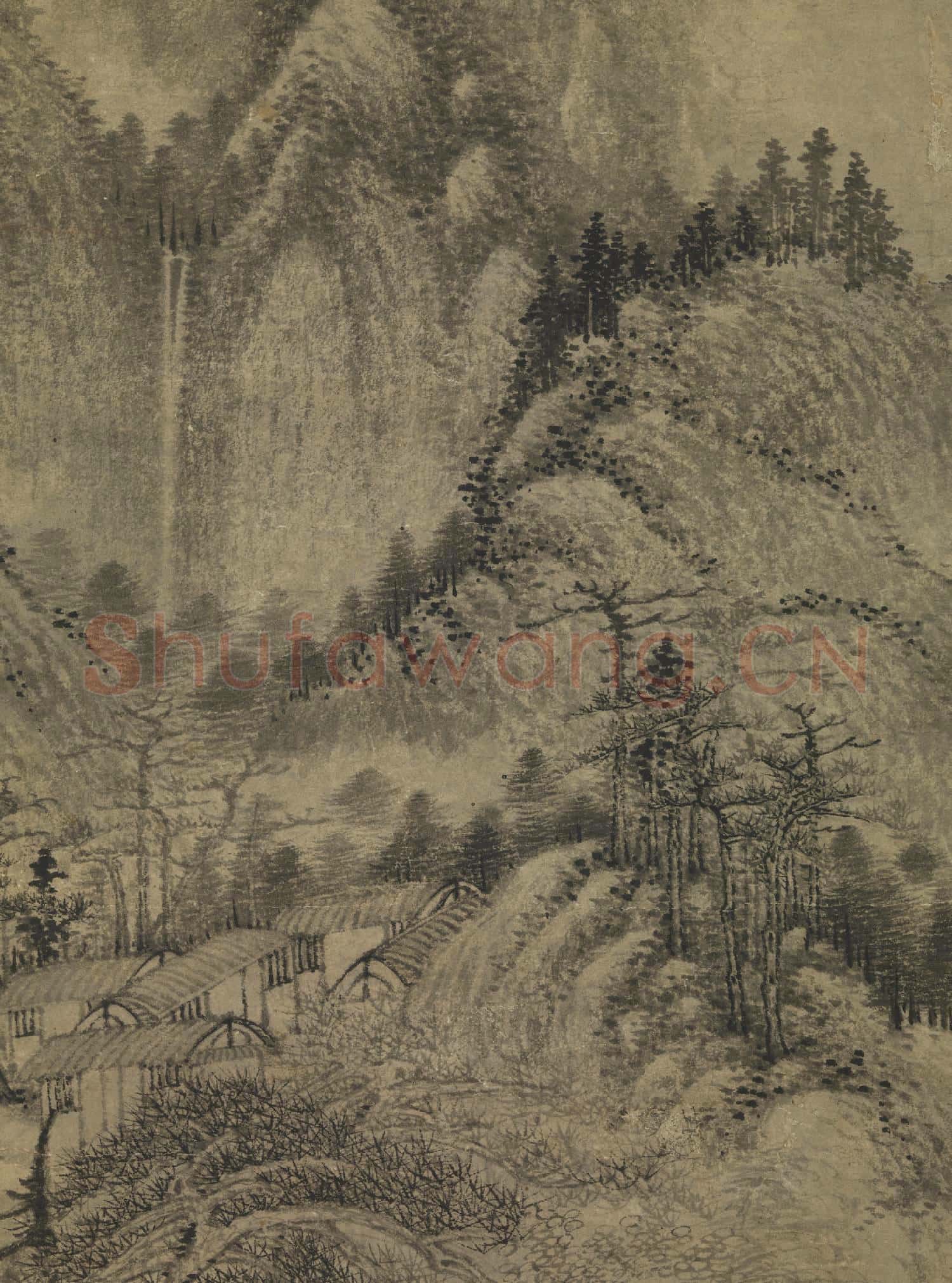 元陳貞白雲山房圖 軸