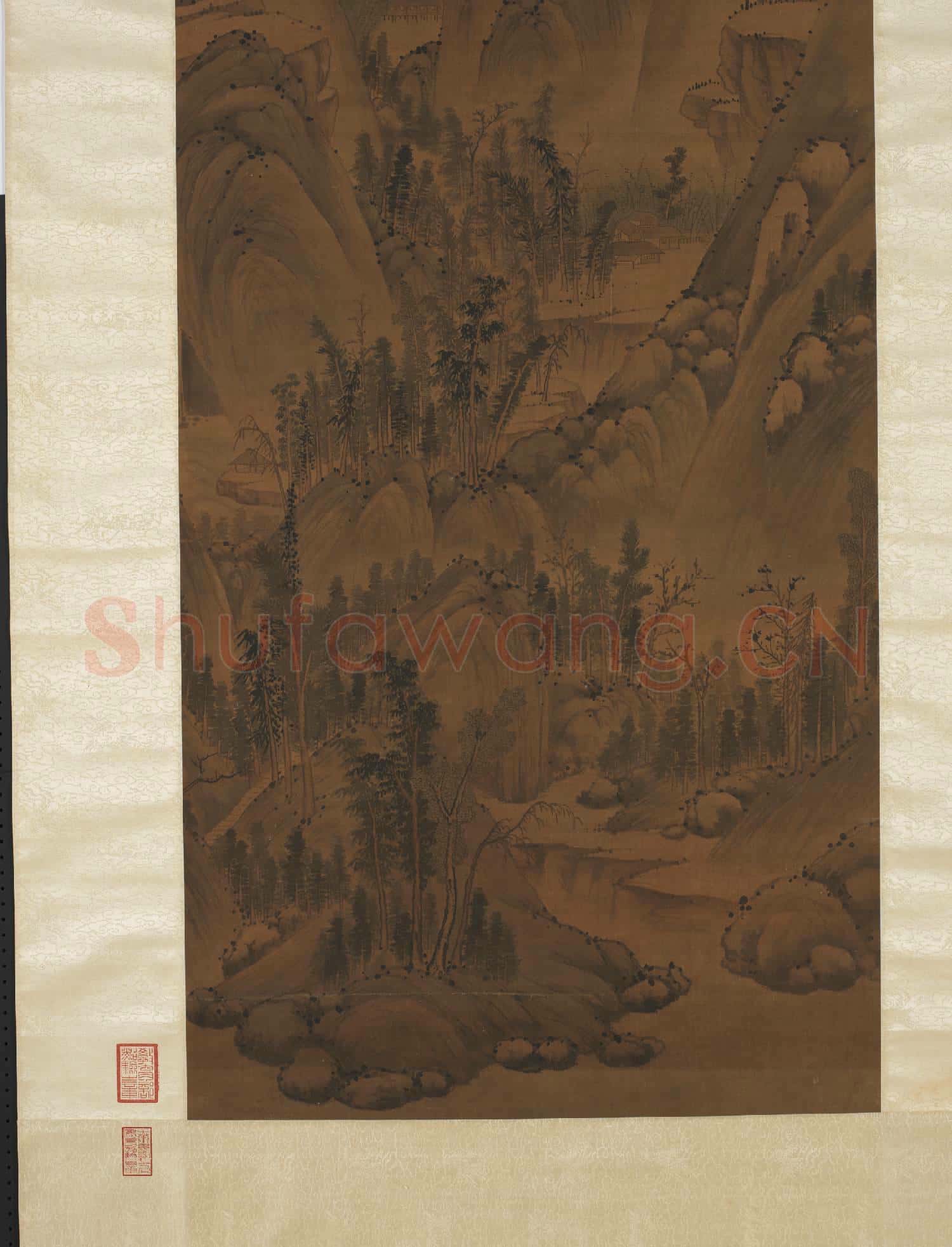 元黃公望巖壑幽居圖 軸