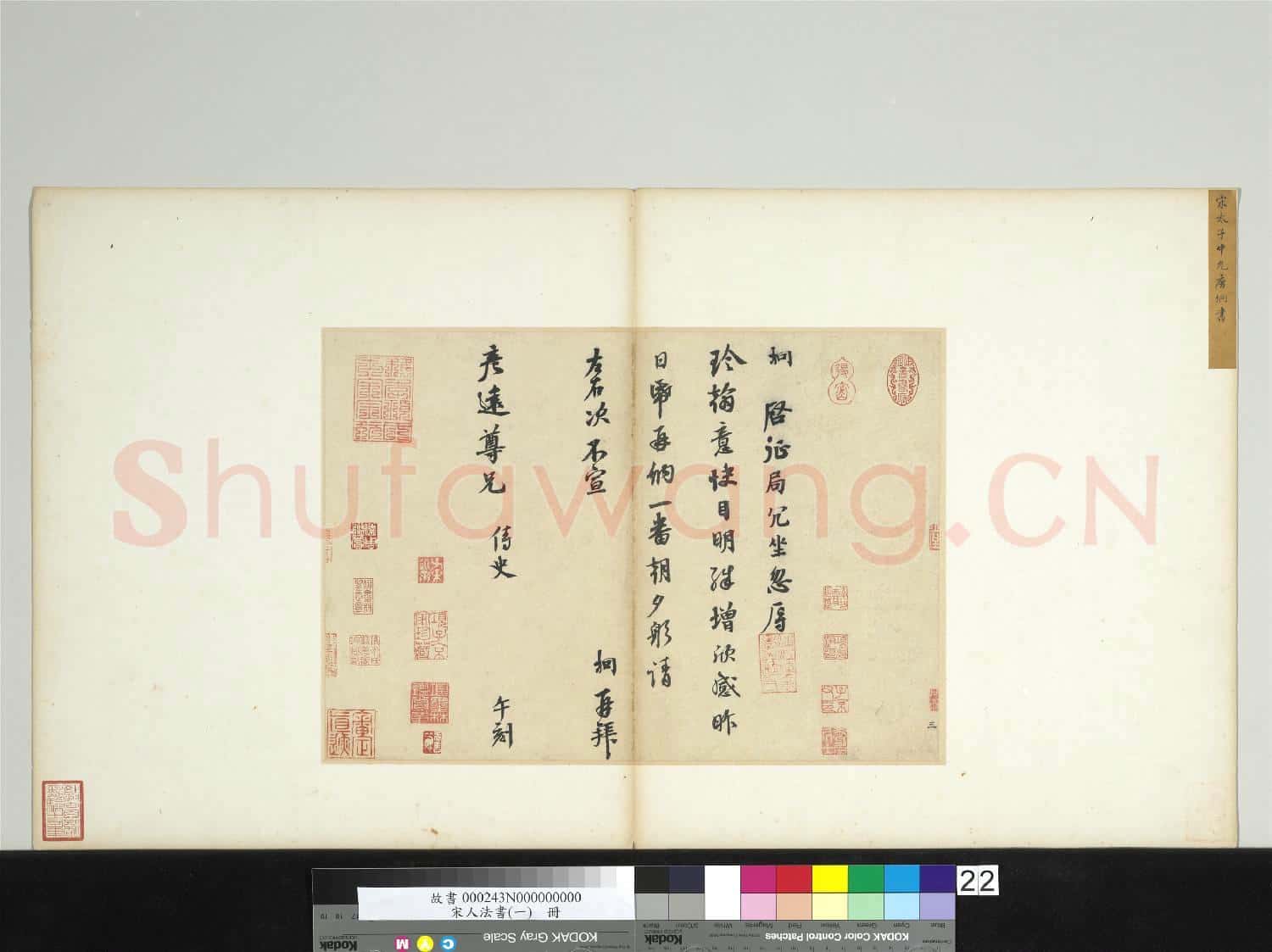 宋人法書(一)冊 宋唐坰致彥遠尊兄尺牘