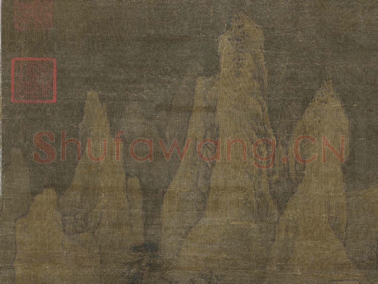 宋李成群峰霽雪 軸