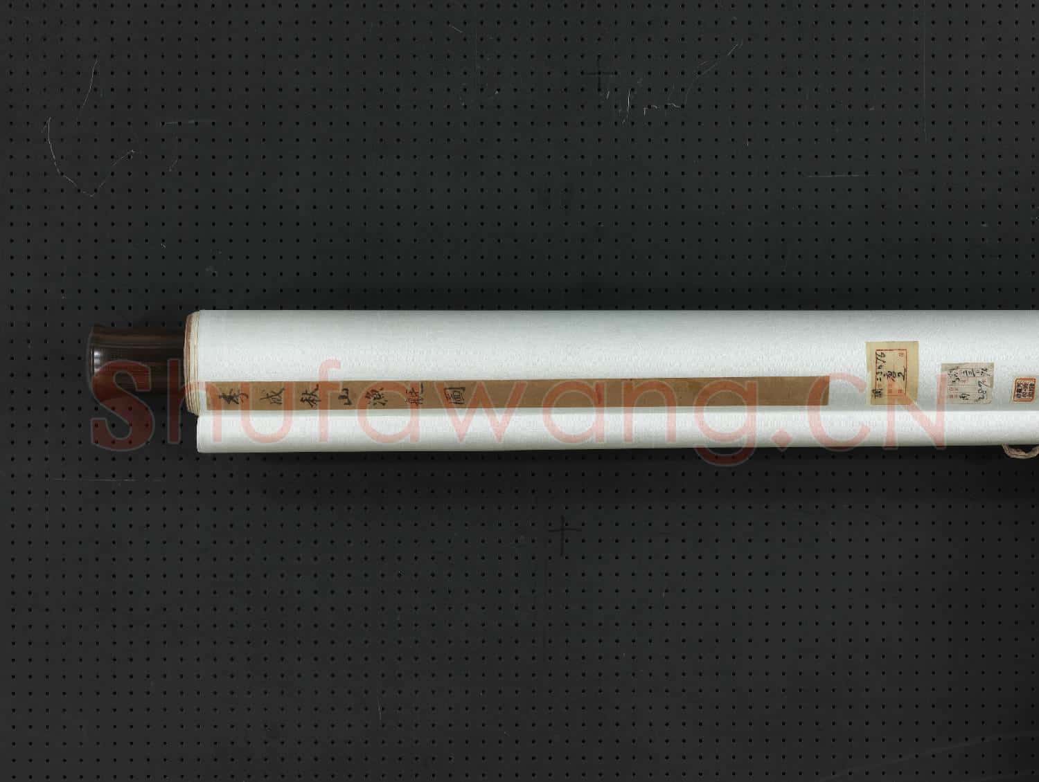宋李成秋山漁艇 軸