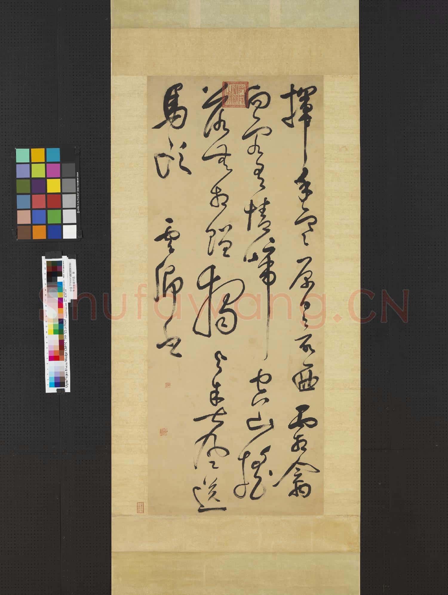 明莫是龍草書 軸
