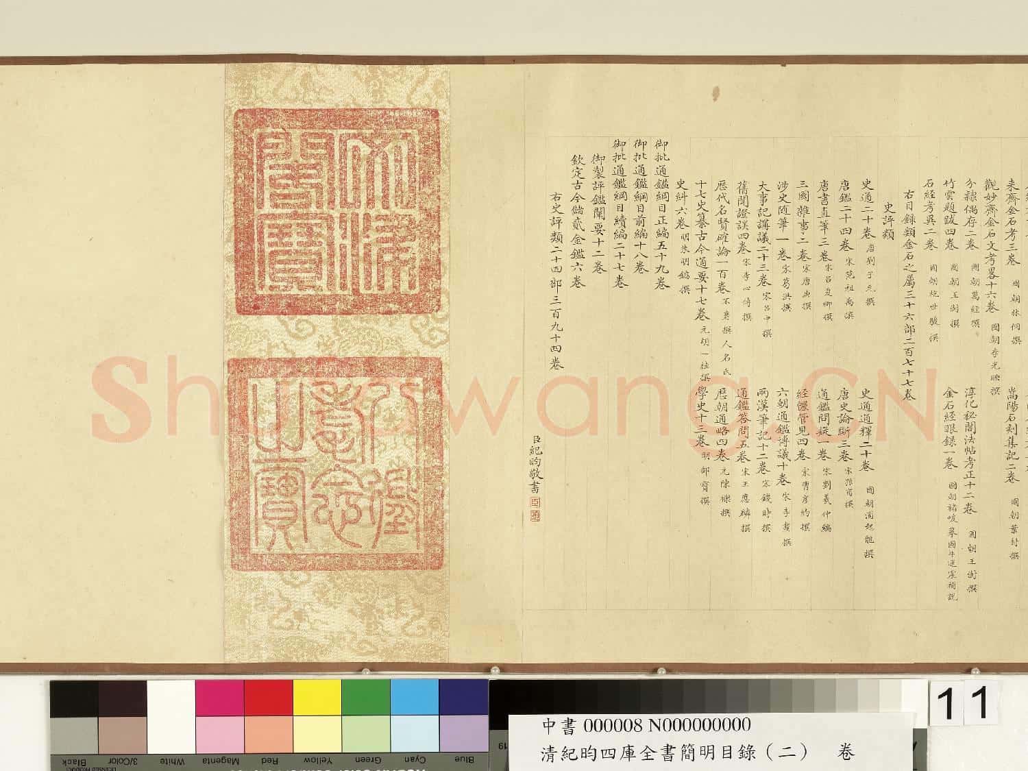 清紀昀欽定四庫全書簡明目錄(史部)卷