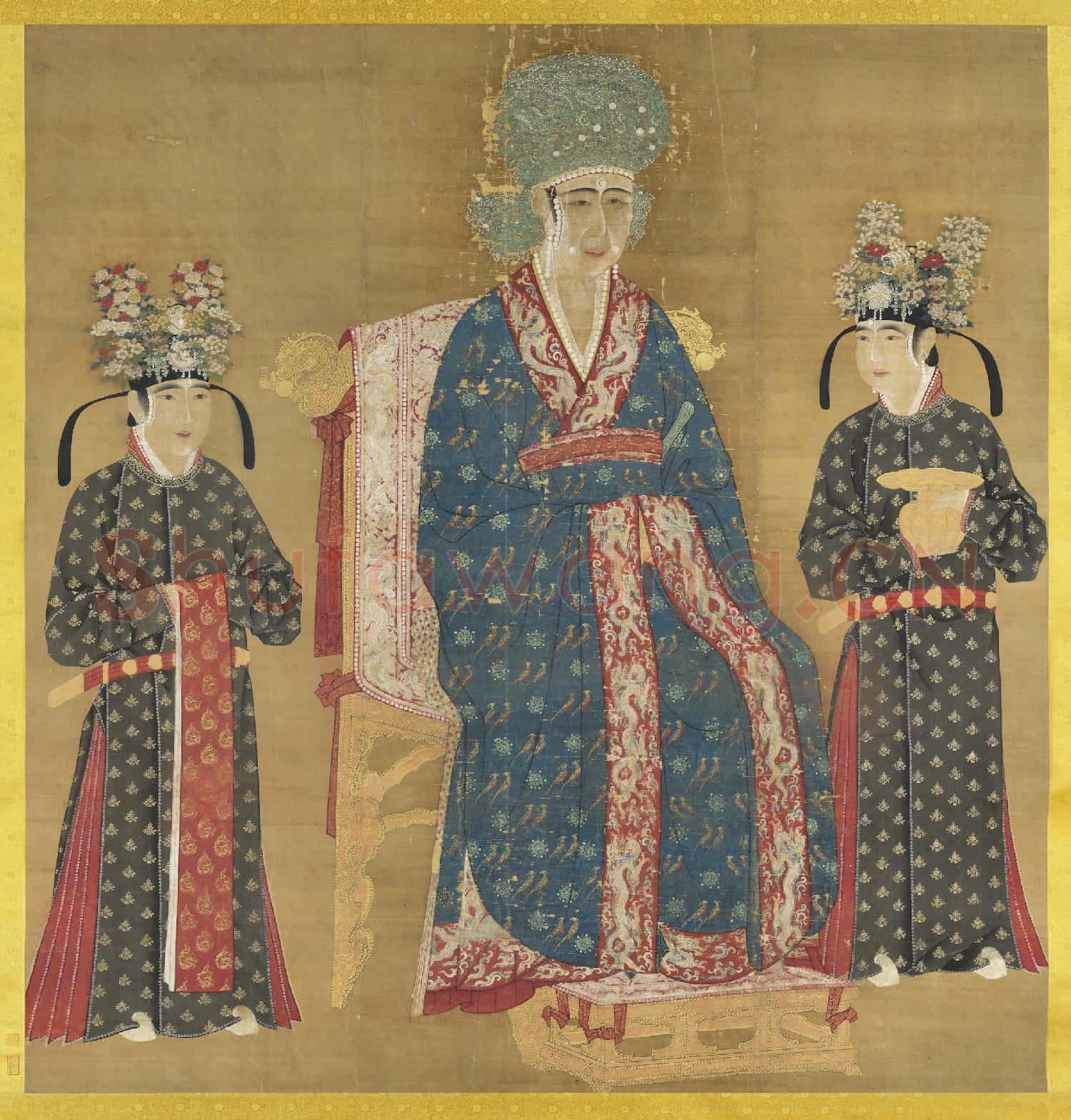 宋仁宗后坐像 軸