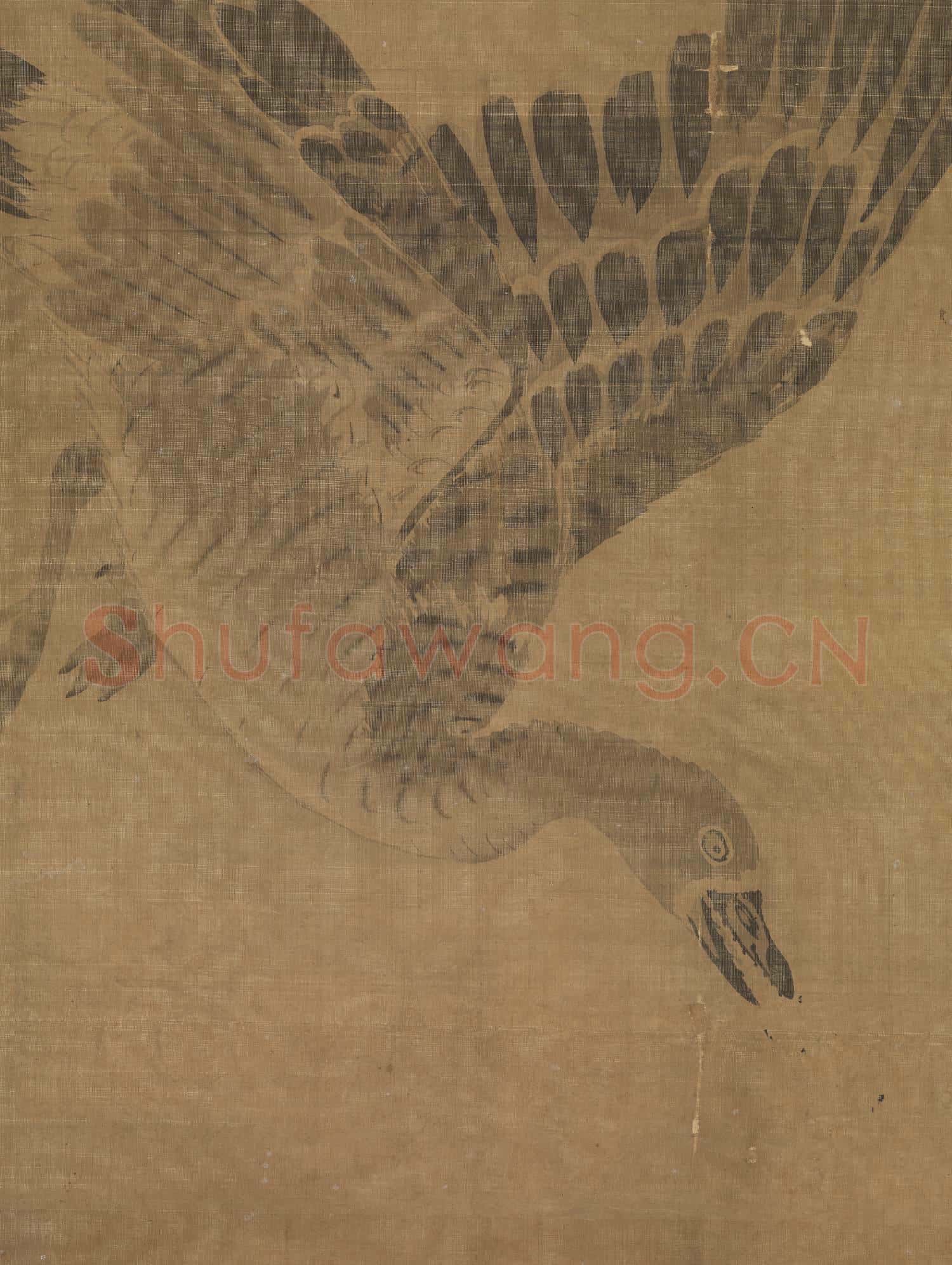 明呂紀蘆汀來雁圖 軸