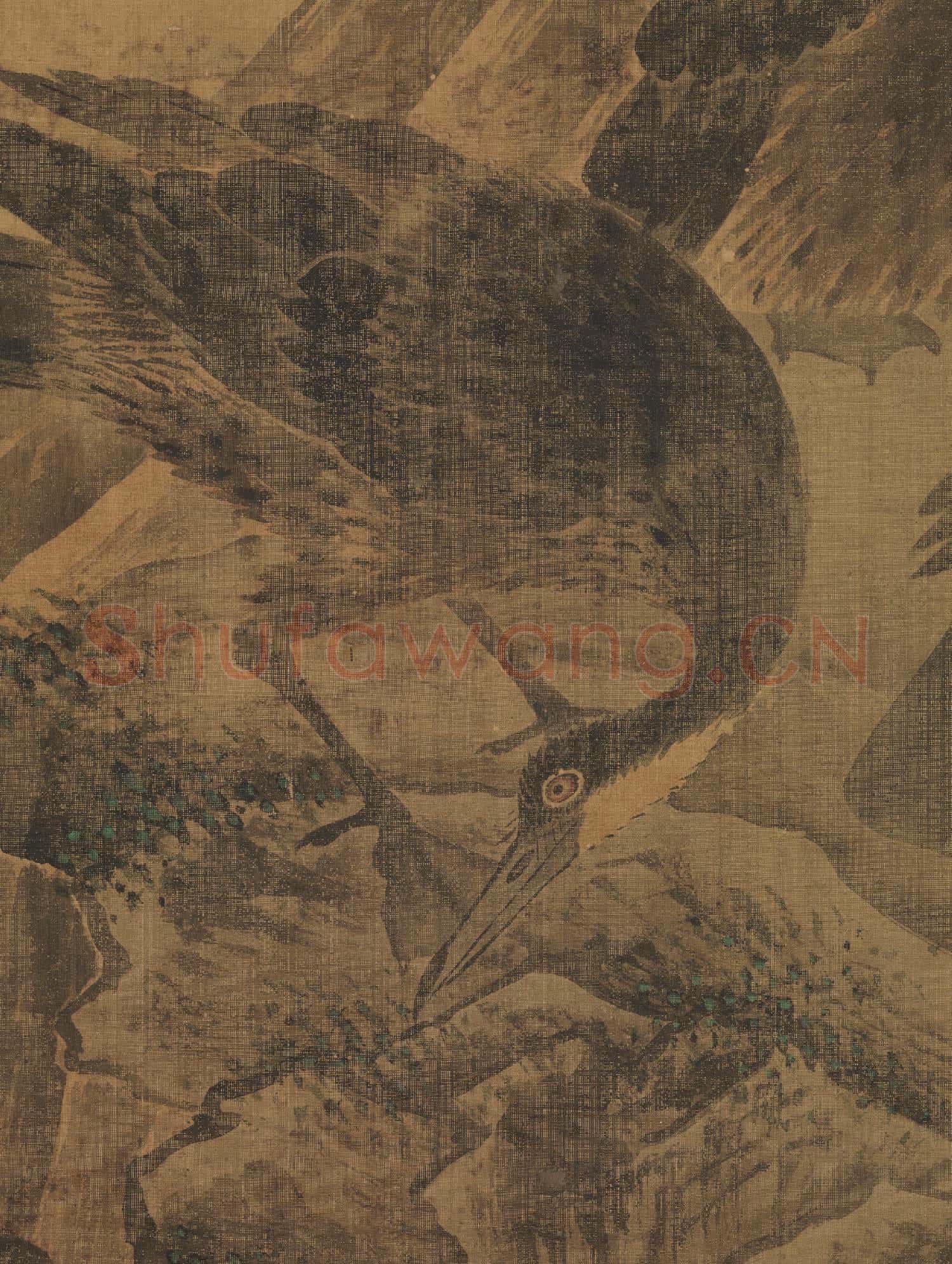 明呂紀翎毛 軸