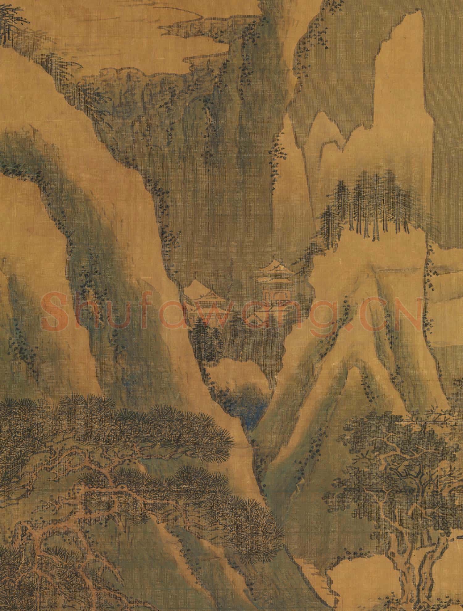 明王諤瑞雪凝冬 軸