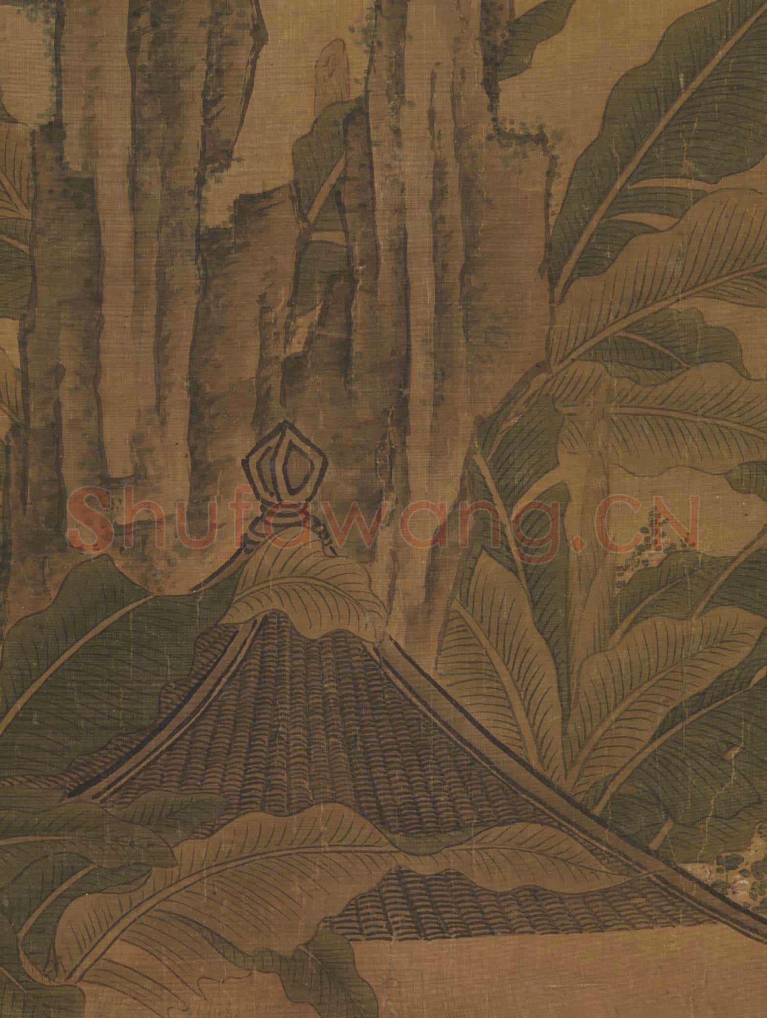 明周臣山亭納涼圖 軸
