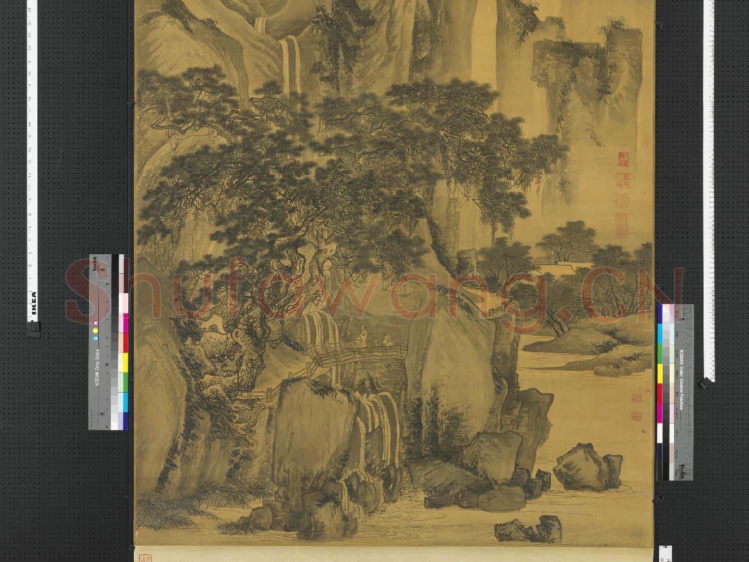 明唐寅畫山路松聲 軸