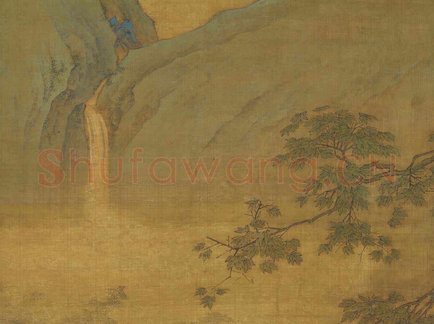 明仇英桐陰晝靜圖 軸