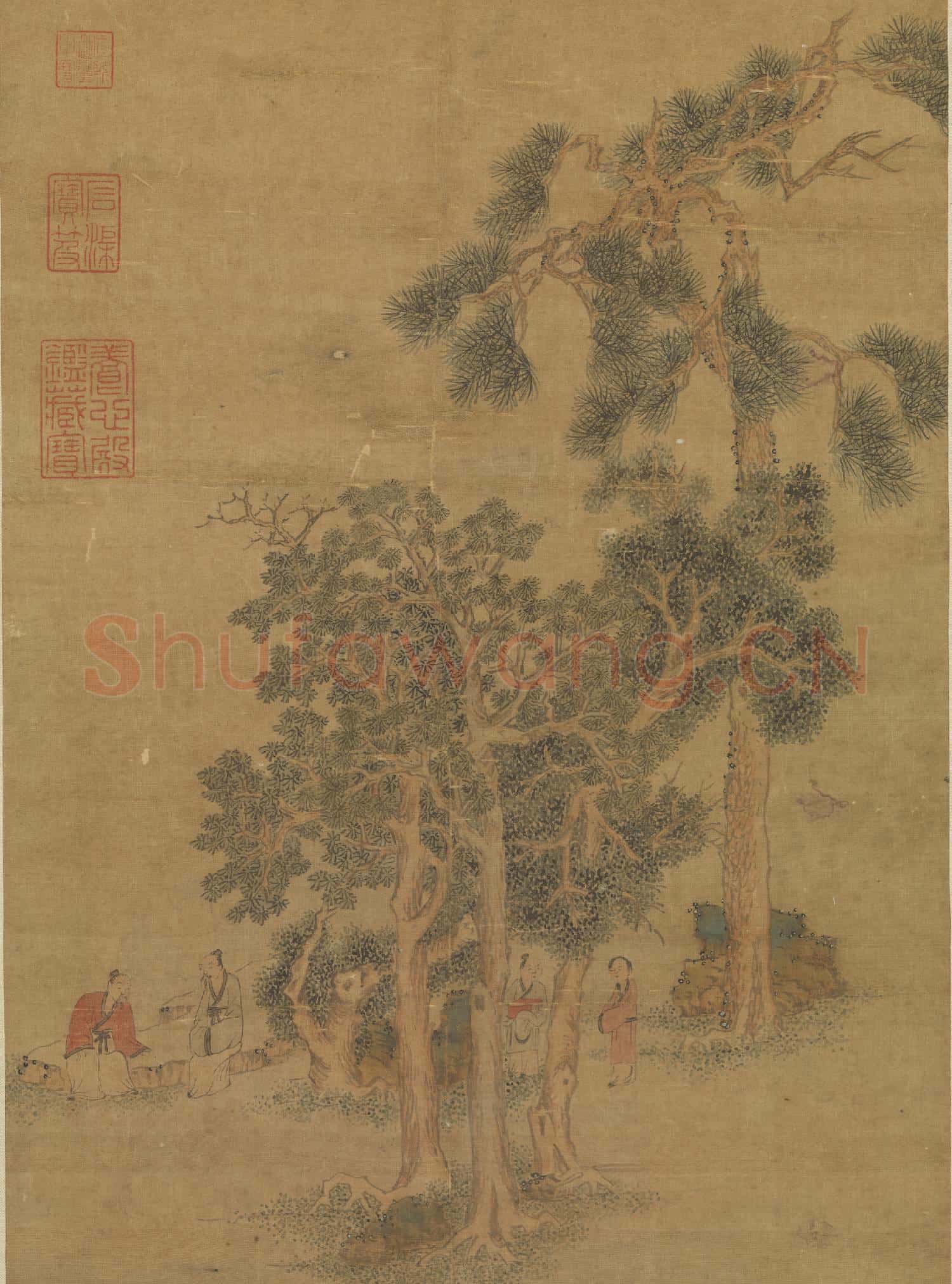 明文徵明綠陰清話 軸