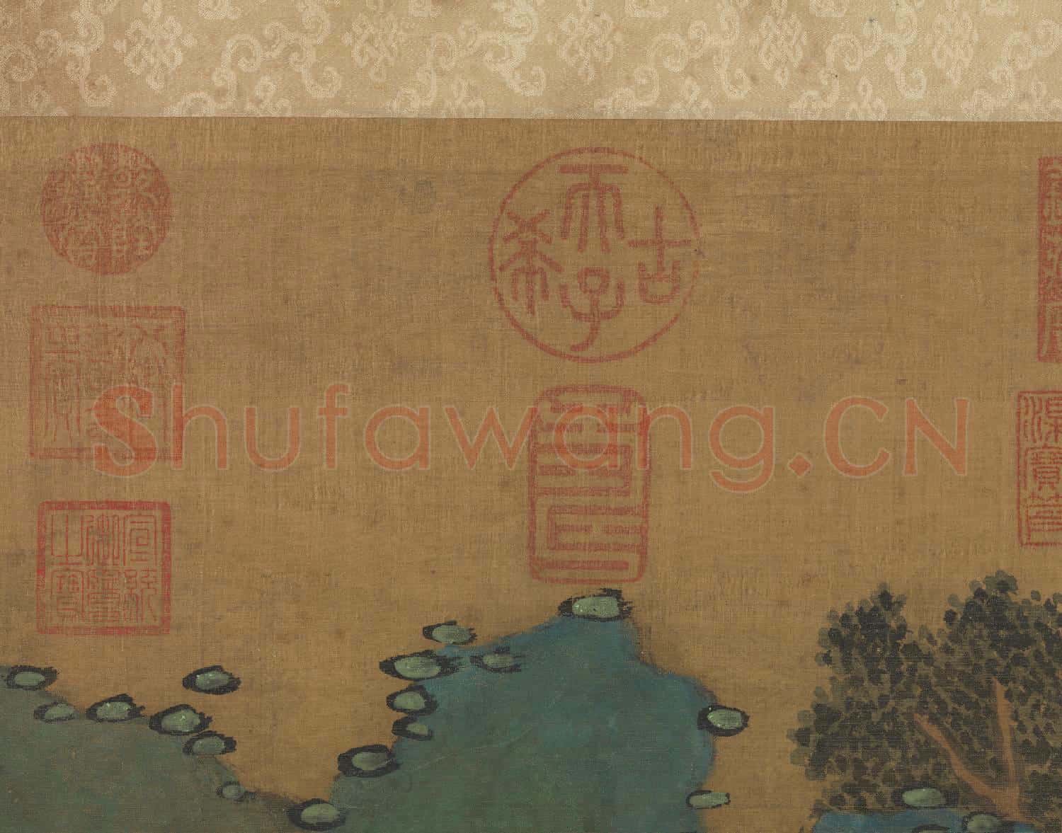 明文徵明臨趙孟頫空巖琴思 軸