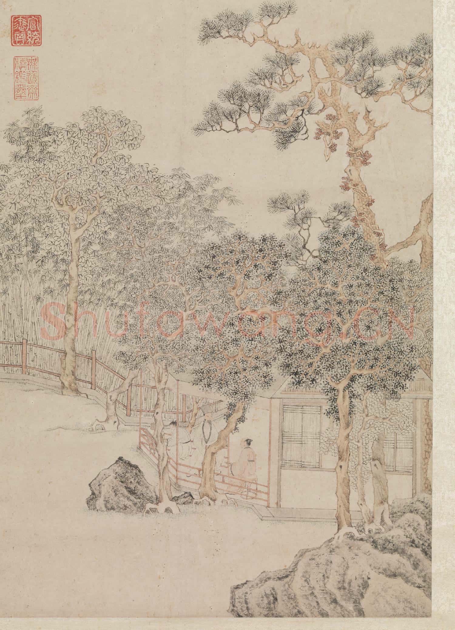 明文徵明影翠軒圖 軸