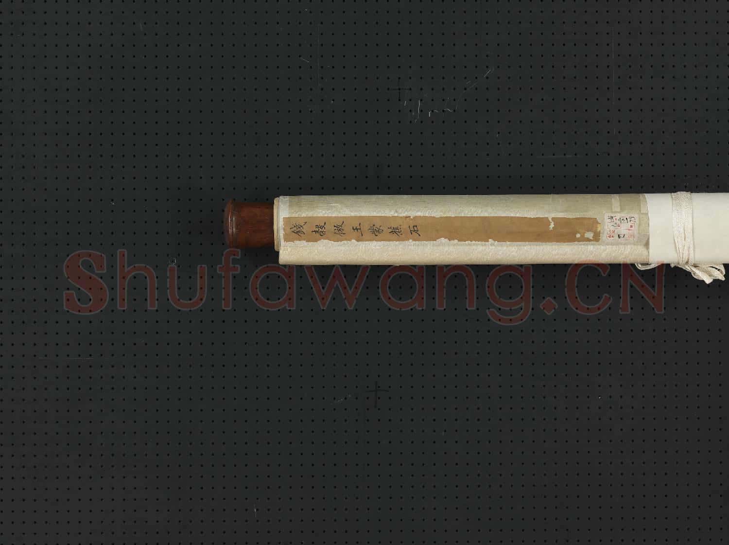 明錢穀倣王蒙蕉石 軸