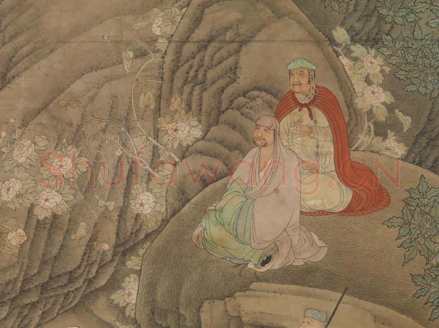 明吳彬畫羅漢 軸