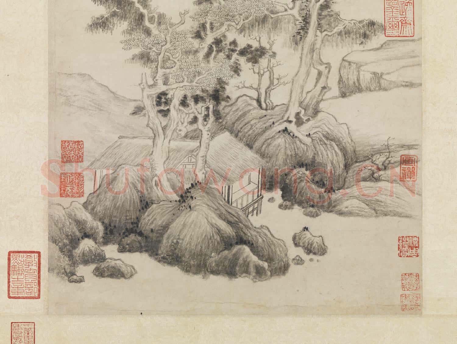 明董其昌葑涇訪古圖 軸