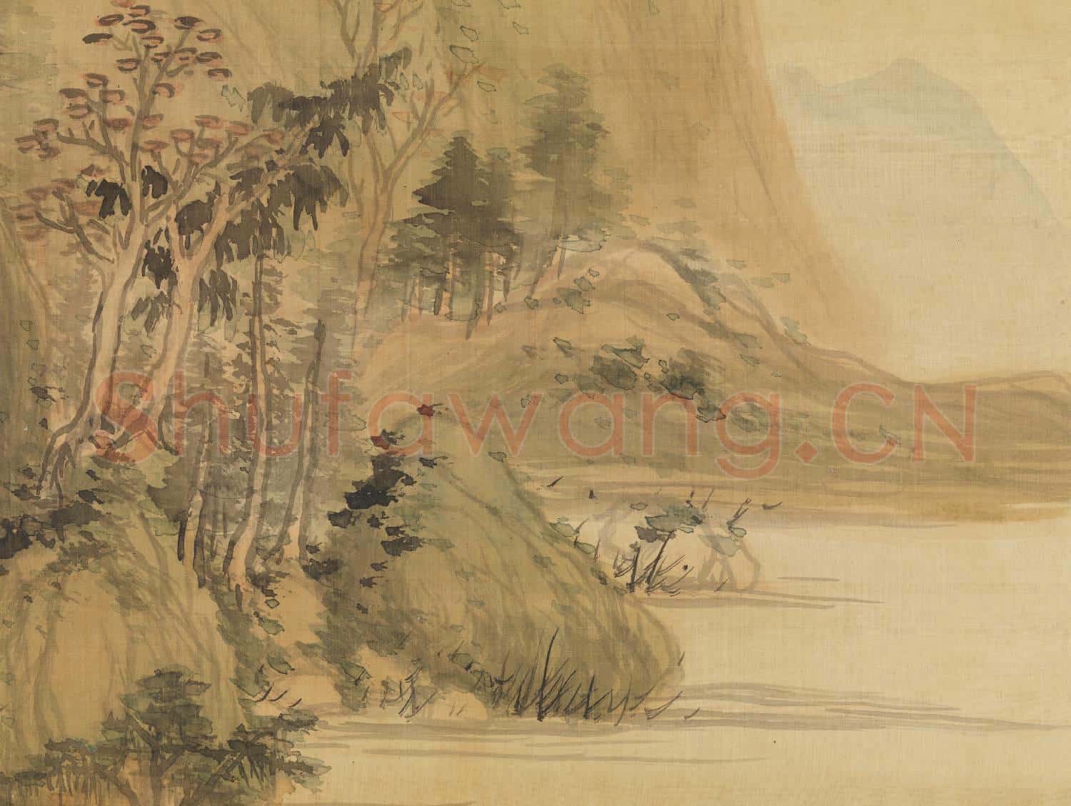明董其昌霜林秋思 軸