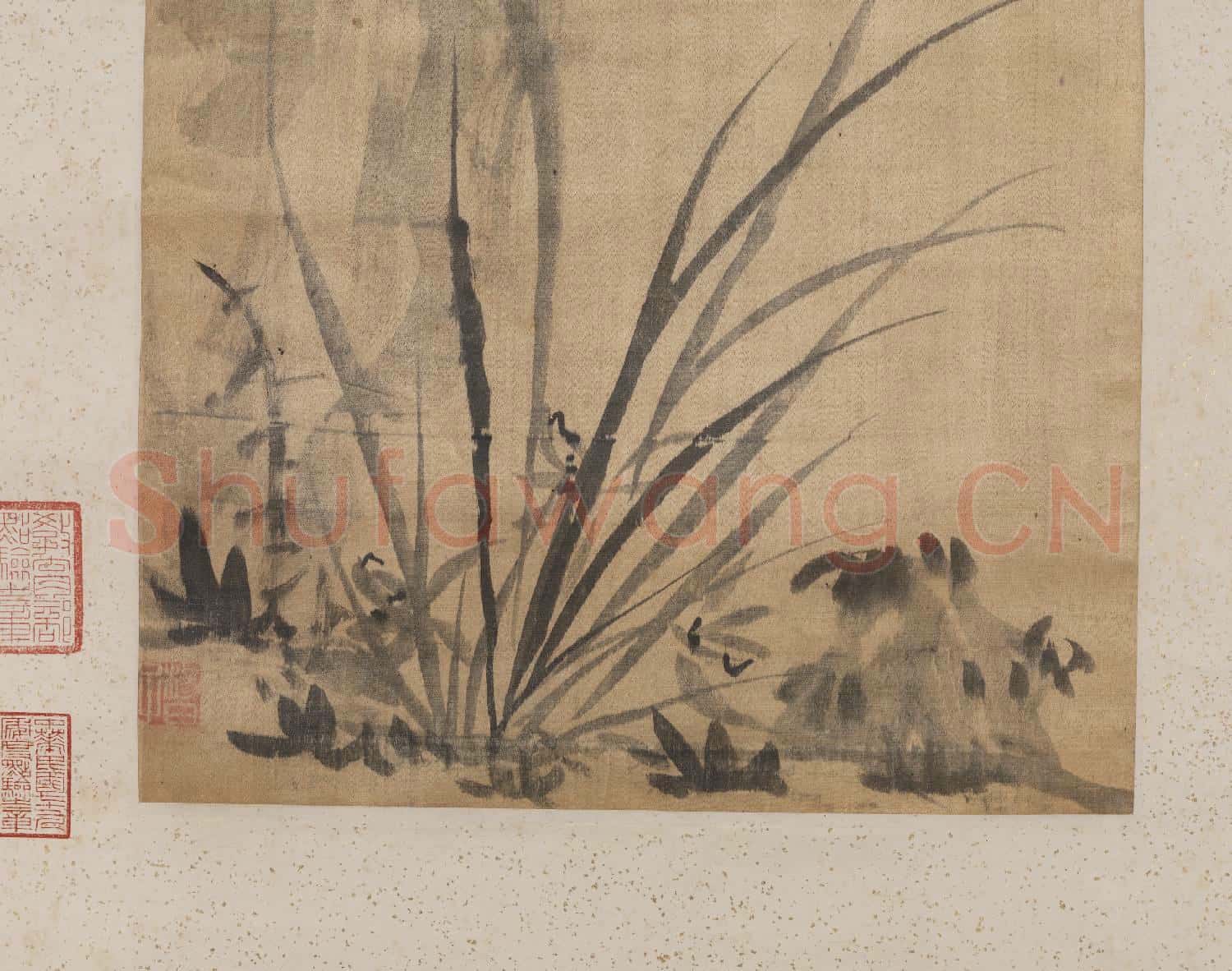 明楊文驄畫蘭竹 軸