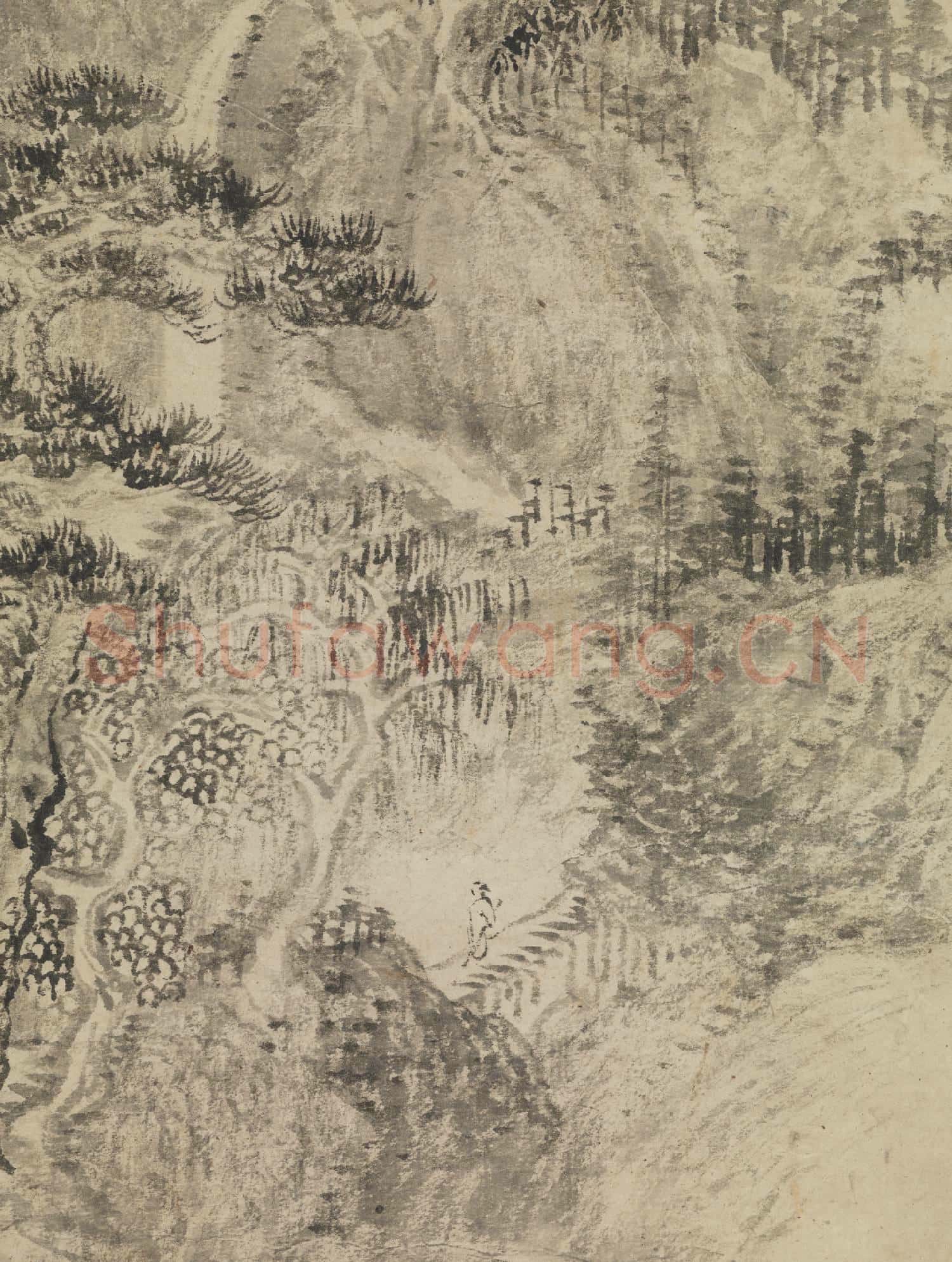 清王翬倣王蒙夏日山居圖 軸
