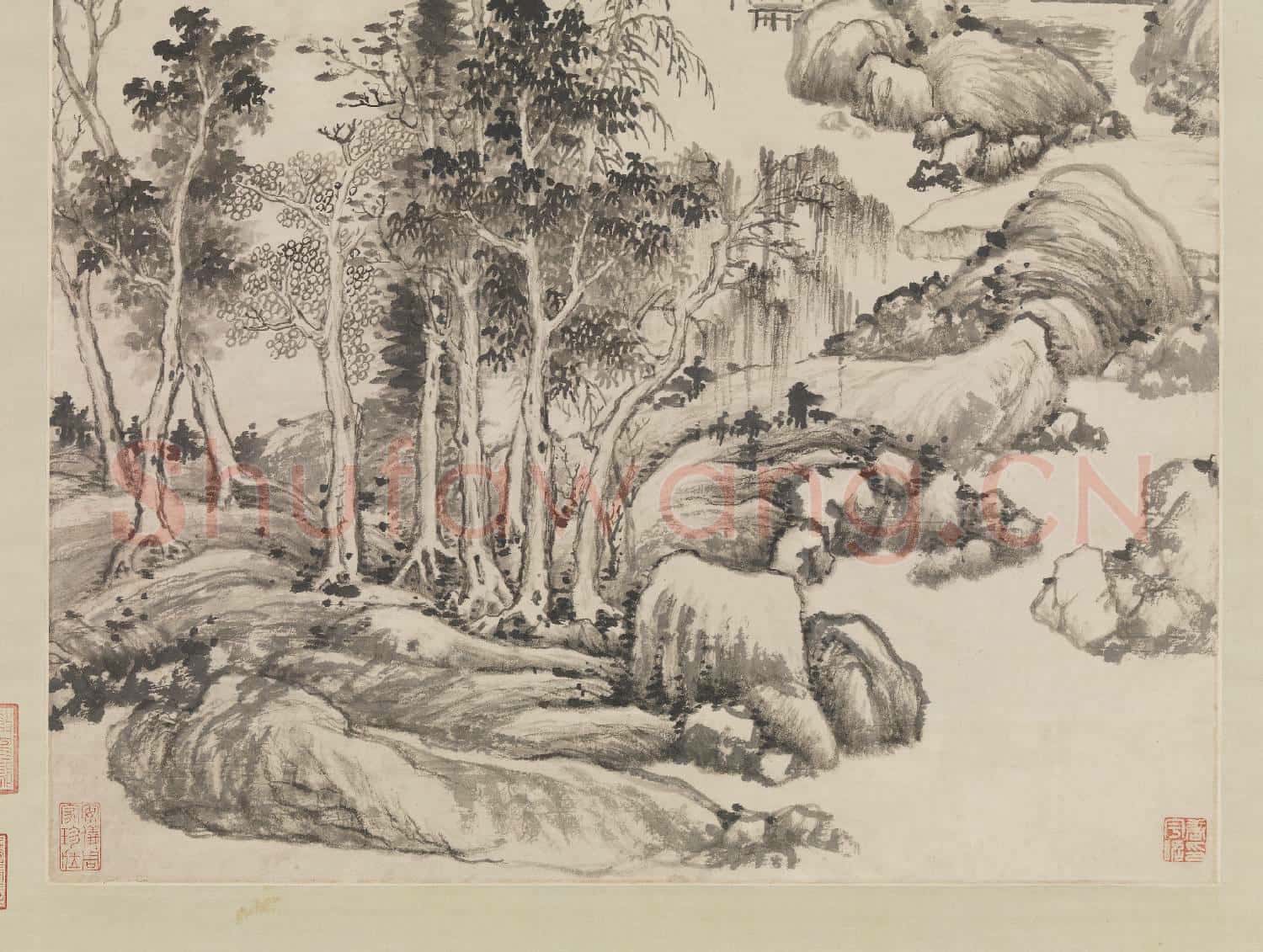 清惲壽平畫山水 軸